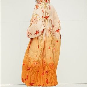 Free People Kimra Embroidered Ombré Kimono coat